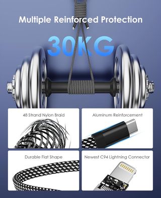 Magtame Cable USB C a Light-ning Magnético para i-