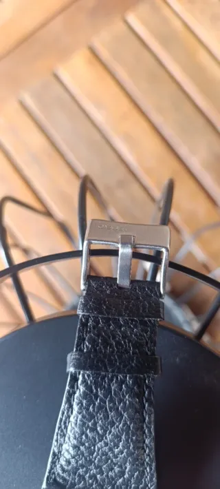 Reloj Diesel Cuadrado Negro/Plata