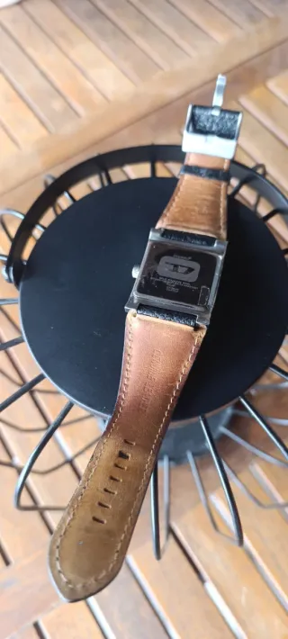 Reloj Diesel Cuadrado Negro/Plata