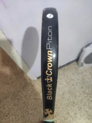 Pala de pádel y Funda,Black Crown, pitón