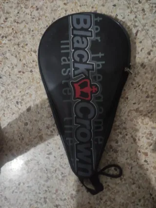 Pala de pádel y Funda,Black Crown, pitón