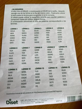 Juego Yo Aprendo a Leer Diset