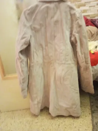 Chaqueta tres cuartos piel vuelta Bershka  M, Acol