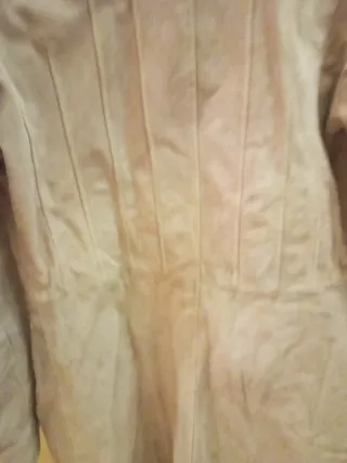 Chaqueta tres cuartos piel vuelta Bershka  M, Acol