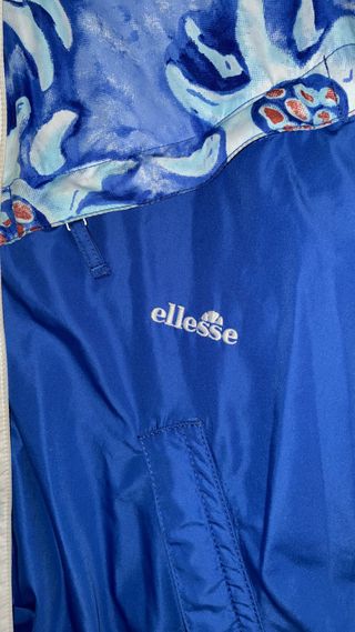 Abrigo de nieve ellesse azul y blanco