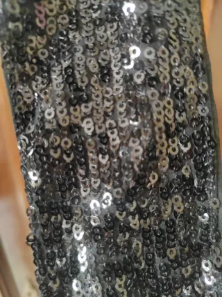 Pañuelo lentejuelas negro