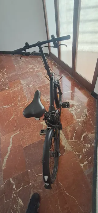 Bicicleta Btwin Plegable Negra