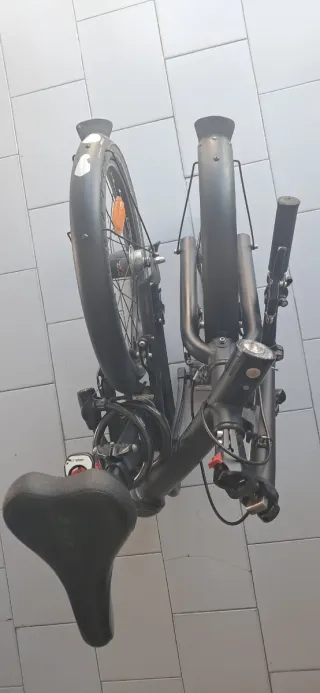 Bicicleta Btwin Plegable Negra