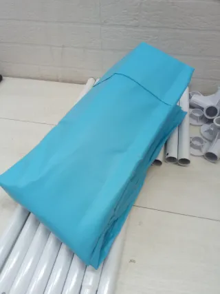 Piscina cuadrada desmontable Intex azul