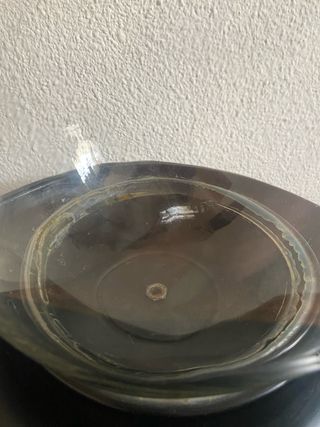 Cubitera de pie en metal y cristal