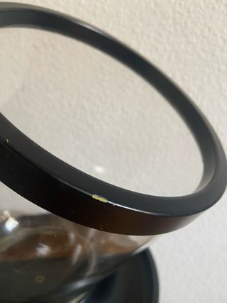 Cubitera de pie en metal y cristal