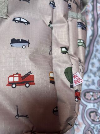 Borsa fasciatoio con stampa veicoli