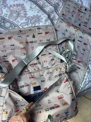 Borsa fasciatoio con stampa veicoli