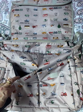 Borsa fasciatoio con stampa veicoli