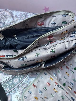 Borsa fasciatoio con stampa veicoli