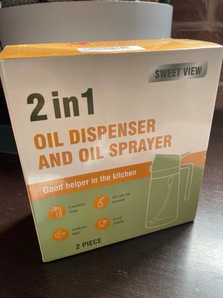 2 en 1 Dispensador y Spray Pulverizador de Aceite