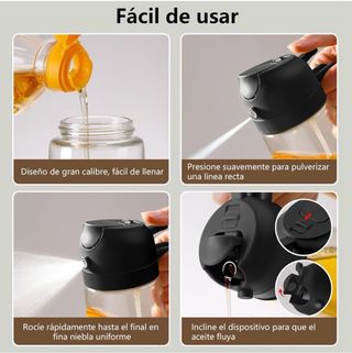 2 en 1 Dispensador y Spray Pulverizador de Aceite