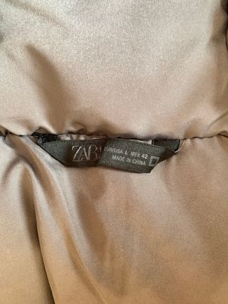 Chaqueta Zara acolchada jacquard (T. L)