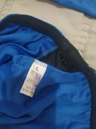 Maillot Ciclismo Talla L Azul y Negro