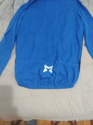 Maillot Ciclismo Talla L Azul y Negro