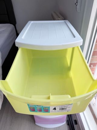 Cajonera Plástico 4 Cajones Colores