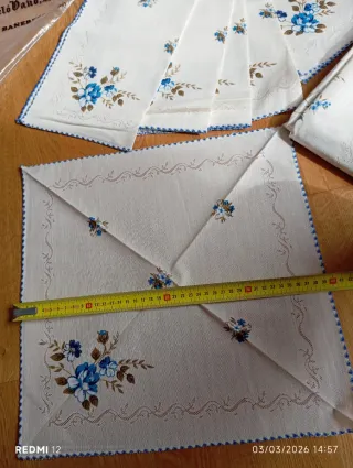 Mantel y 6 servilletas Vicente Barceló