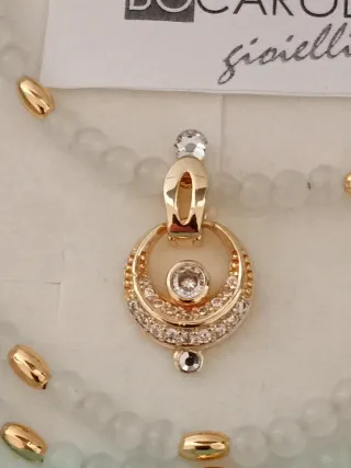 Collana Bocarol quarzo e oro