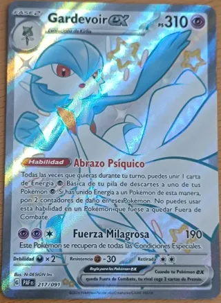 Carta Pokémon Full Art Gardevoir EX Shiny