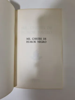 Libro. Mil chistes de humor negro