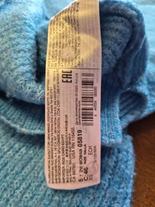 Maglione donna azzurro