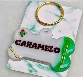 Placa colgante de perro de futbol personalizada