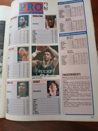 Giganti del basket n.26 1991 Magic Johnson hiv