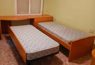 Cama NIDO de madera (90x190)+ 2 colchones Flex