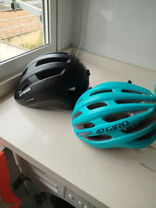 Casco Bicicleta Negro y Azul
