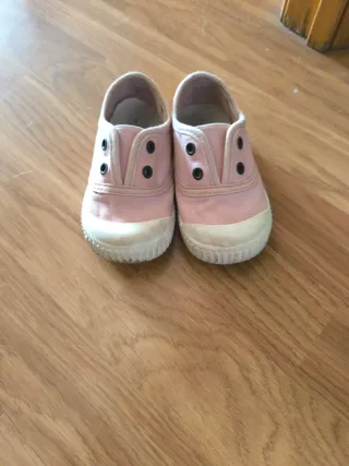 Zapatillas rosas infantiles talla 22