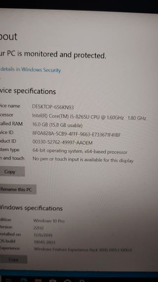 Lenovo L590 16GB RAM