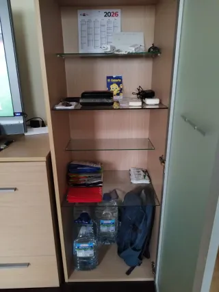 Mueble vitrina madera y cristal Dispo en Valencia