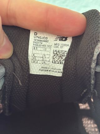 Zapatillas New Balance Gris y Blanco