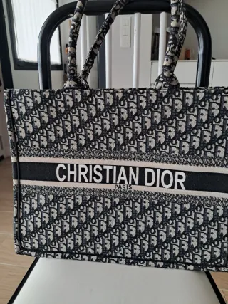 Bolso Christian Dior Beige y Negro