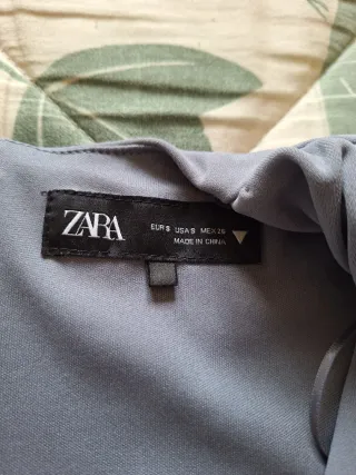 Vestido midi gris manga larga