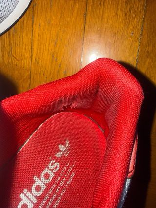 Zapatillas Adidas Gris/Rojo Talla 41 1/3