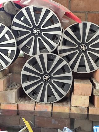 4 Tapacubos Originales Peugeot