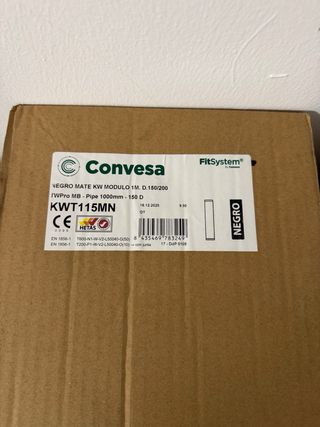 Tubo Chimenea CONVESA AVANT NEGRO DOBLE PARED