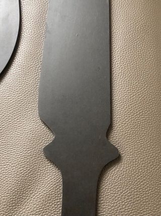 Posate decorative nere in legno