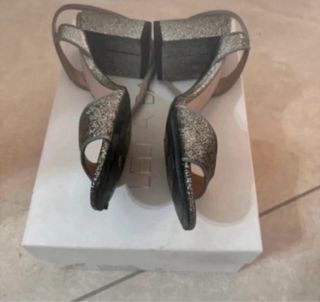 Sandali Ash Glitter Argento/Oro Tg 38