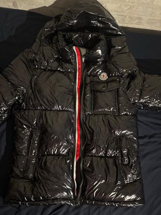 Chaqueta Moncler Negra Brillante