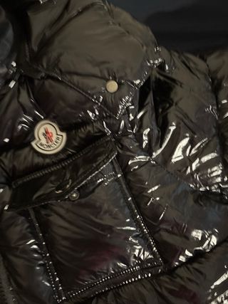 Chaqueta Moncler Negra Brillante
