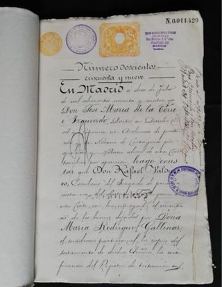 MADRID 1905, C/ ARENAL, CARLOS PRAST Y JULIAN.