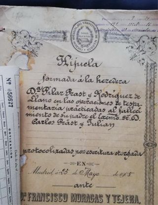 MADRID 1905, C/ ARENAL, CARLOS PRAST Y JULIAN.