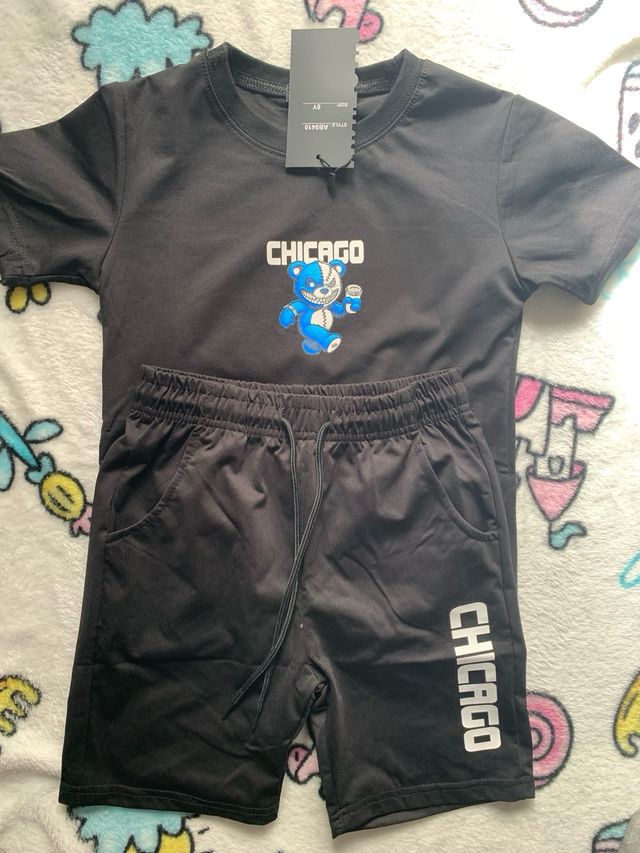 Conjunto niño negro talla 8 A ESTRENAR